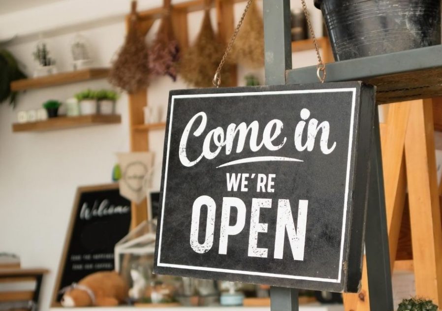 Open sign