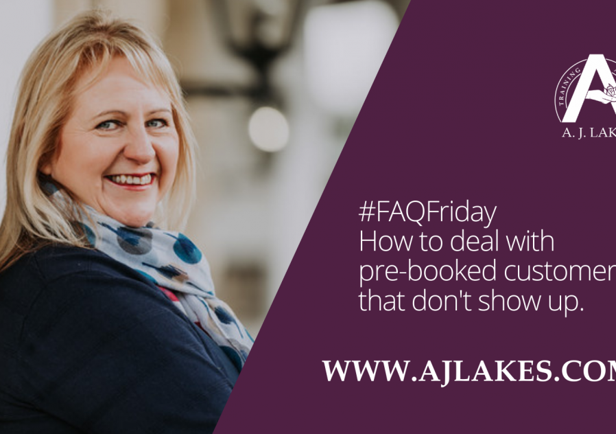 How to deal with prebooked customers that don't show up