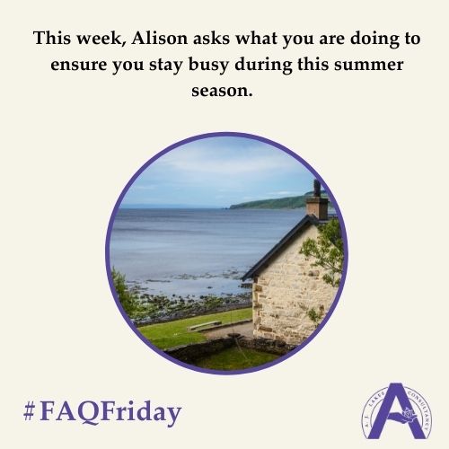 Staying busy in the summer season #FAQFriday
