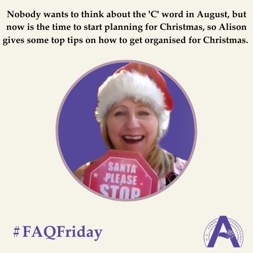 Planning for Christmas #FAQFriday