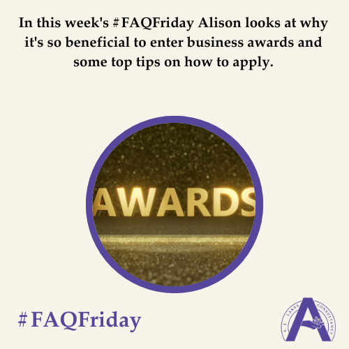 Why you need to apply for an award #FAQFriday