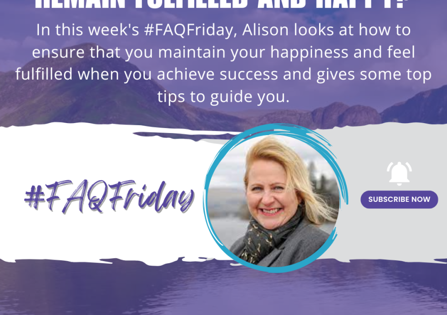 How can achieve success and remain fulfilled and happy? #FAQFriday